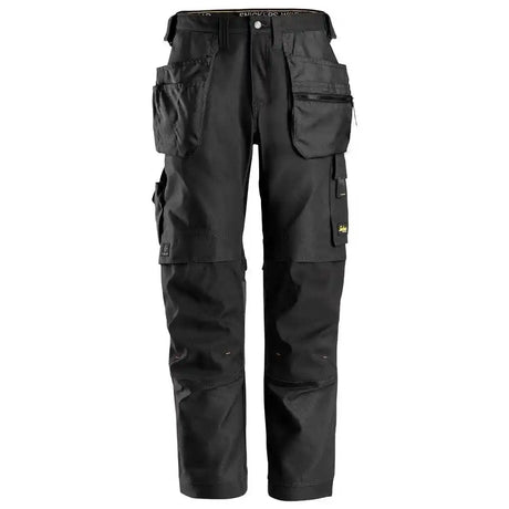 Snickers 6244 AllroundWork Canvas Stretch Trousers inc Holsters - Black