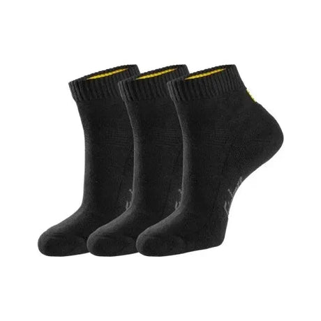 Snickers 9221 Cotton Low Socks 3 Pack - Black