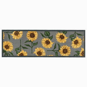 My Mat Runner Doormatt 50cm x 150cm - Sunflowers Dark Grey | PT640474
