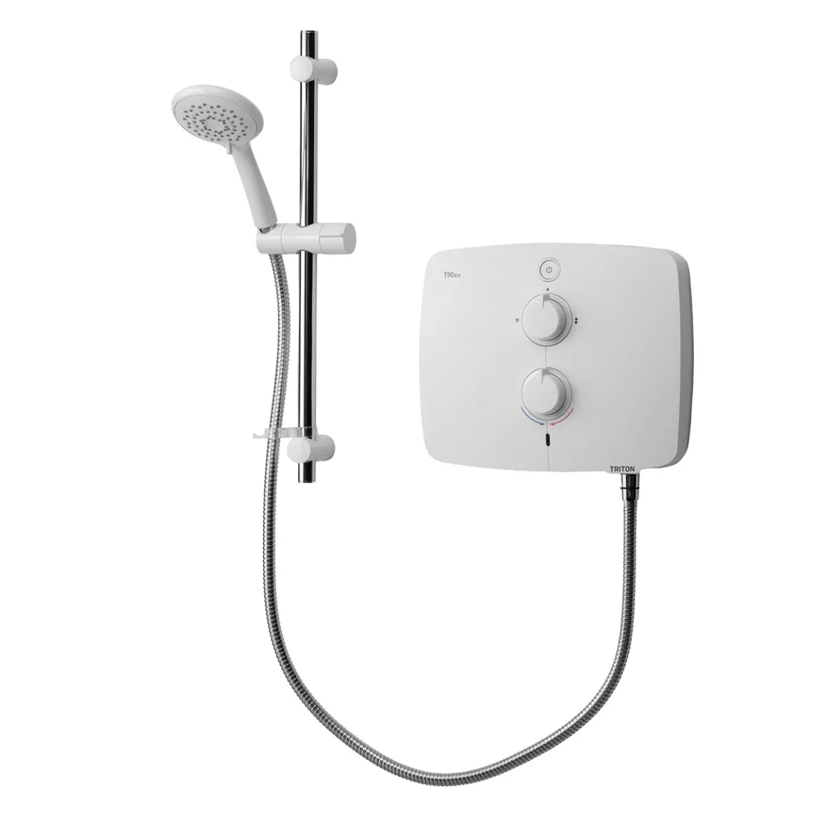 Triton T90ER Pumped Electric Shower 9.0kW - White | XE90ER91