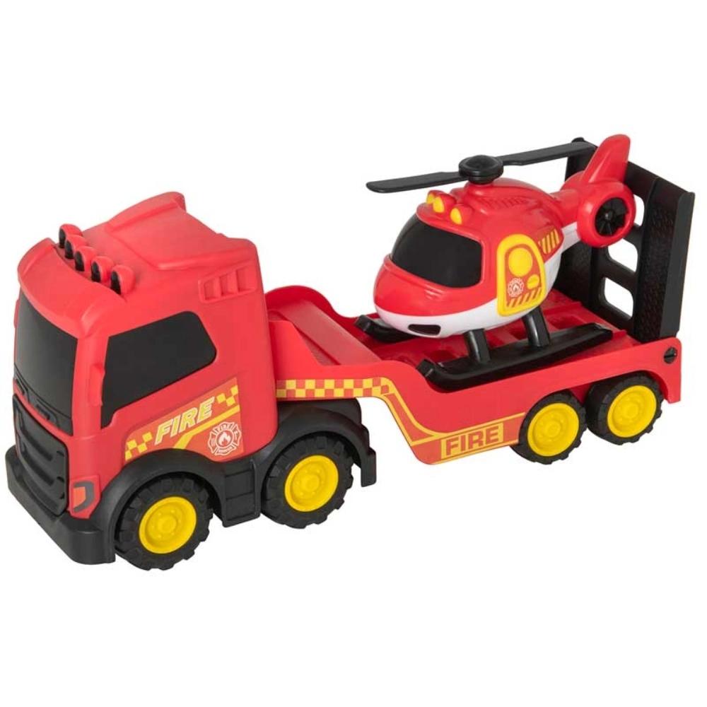 Teamsterz Chunky Trucks Fire Transporter with Helicopter | 1425008.EX