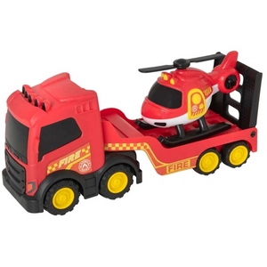 Teamsterz Chunky Trucks Fire Transporter with Helicopter | 1425008.EX