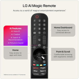 LG 55 Inch Evo AI G6 OLED 4K Smart TV (2026) | OLED55G66LS.AEI