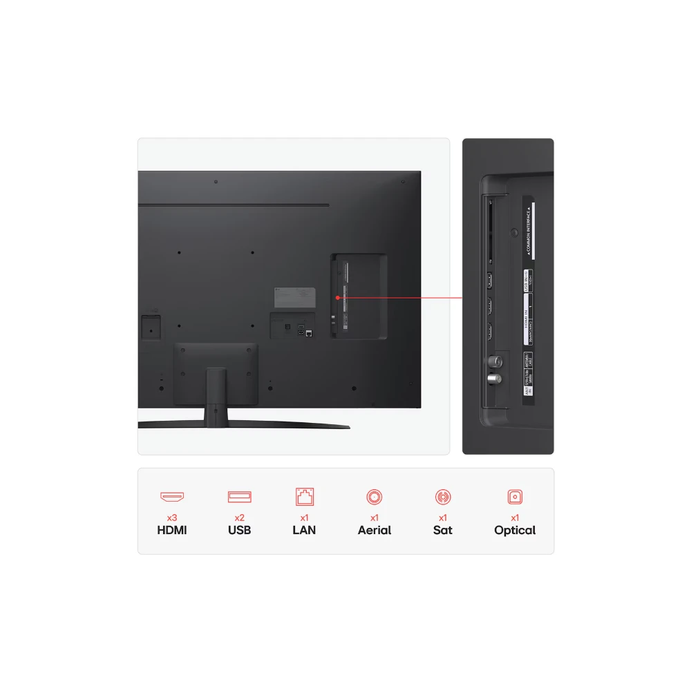 LG NANO81 50 Inch 4K Ultra HD HDR LED Smart TV (2025) | 50NANO81A6A.AEK