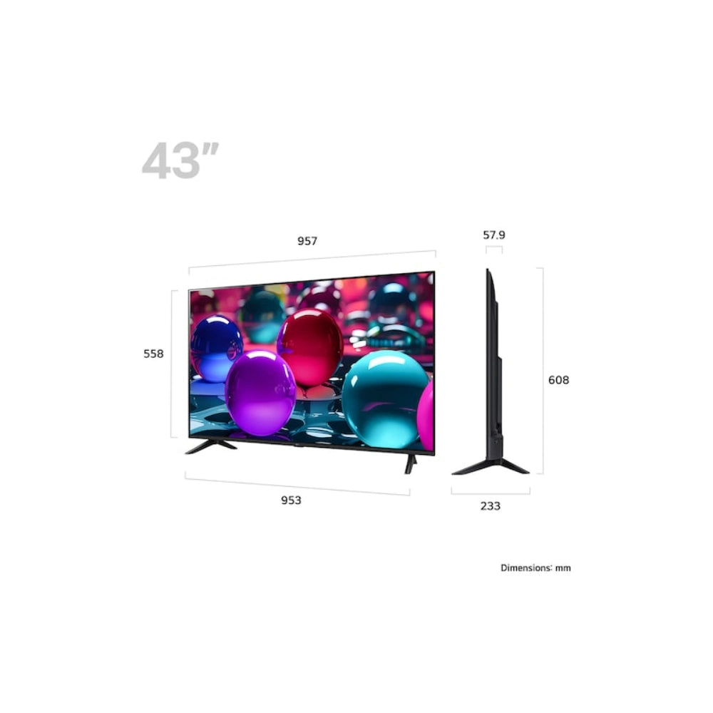 LG UA73 43 Inch 4K UHD LED Smart TV | 43UA73006LA.AEKQ