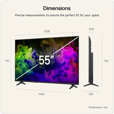 LG QNED7E 55 Inch QNED Mini LED AI 4K Smart TV (2026) | 55QNED7EB3C.AEI