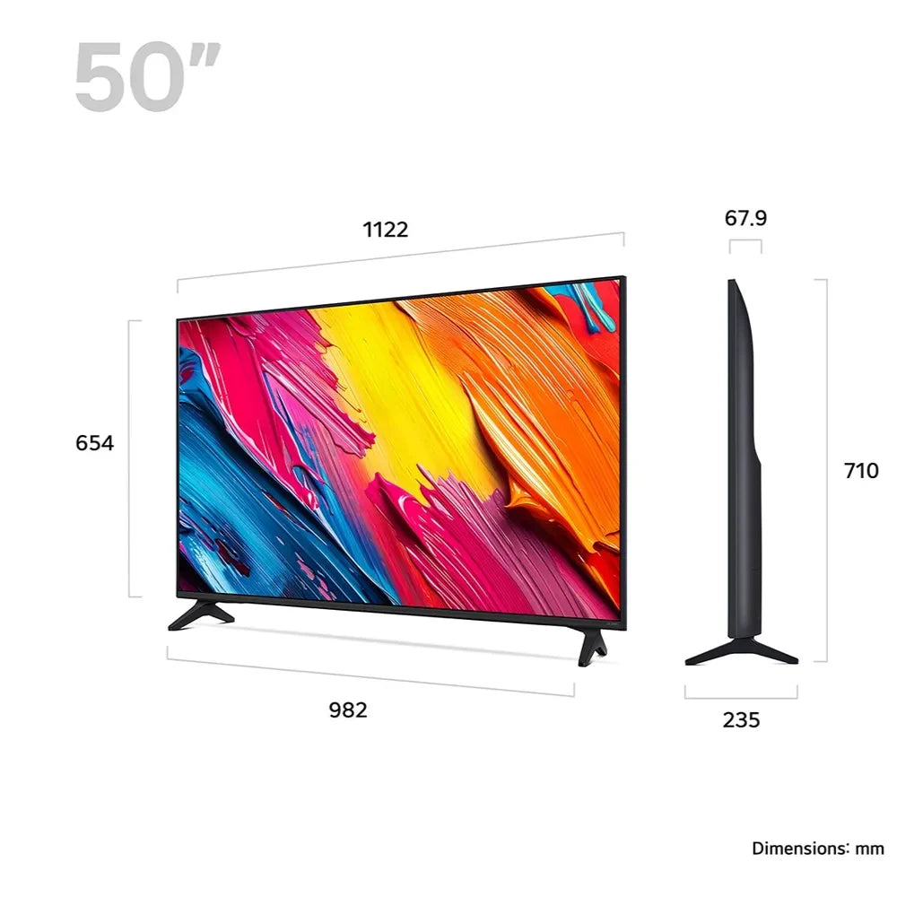 LG 50 Inch QNED AI 4K Ultra HD Smart TV (2025) | 50QNED70A6A.AEK