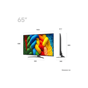 LG NANO81 65 Inch 4K Ultra HD HDR LED Smart TV (2025) | 65NANO81A6A.AEK