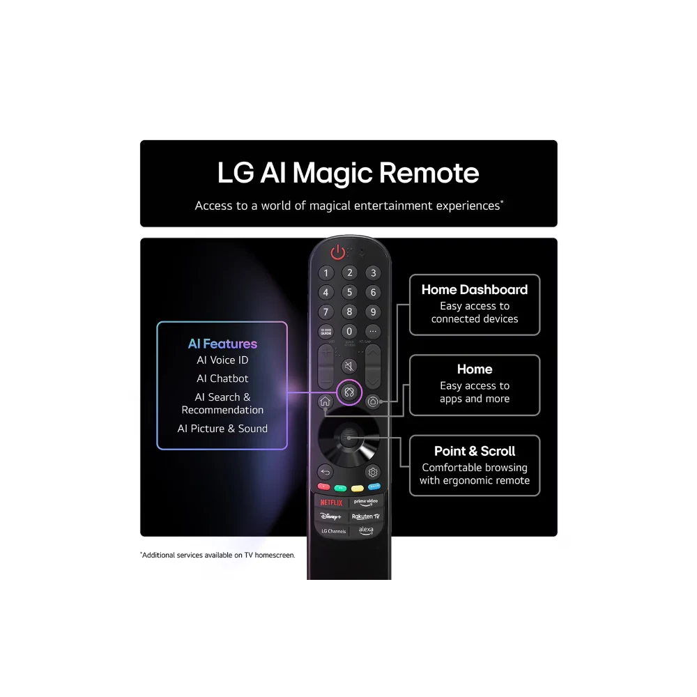 LG 65 Inch OLED Evo AI C5 4K Smart TV | OLED65C54LA.AEK