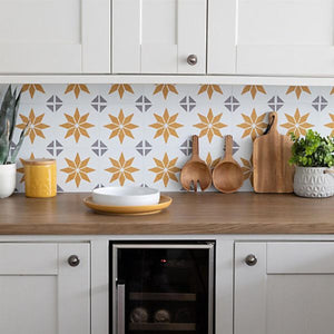 DC Fix Self Adhesive Wall Tile 15cm x 15cm - Alia Gold | F2703109