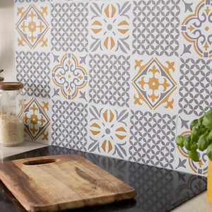DC Fix Self Adhesive Wall Tile 15cm x 15cm - Nadia Gold | F2703104