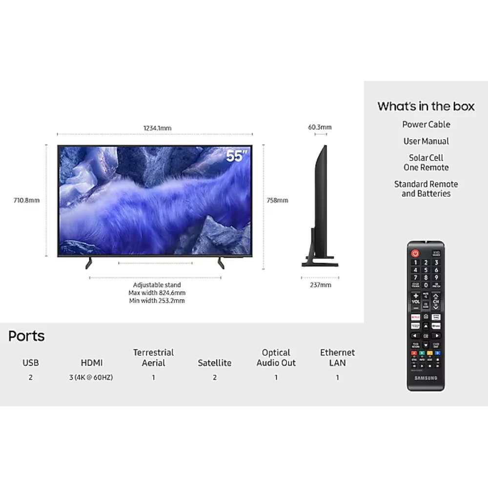Samsung QEF1 50 Inch 4K HDR QLED Smart TV (2025) | QE50QEF1AUXXU