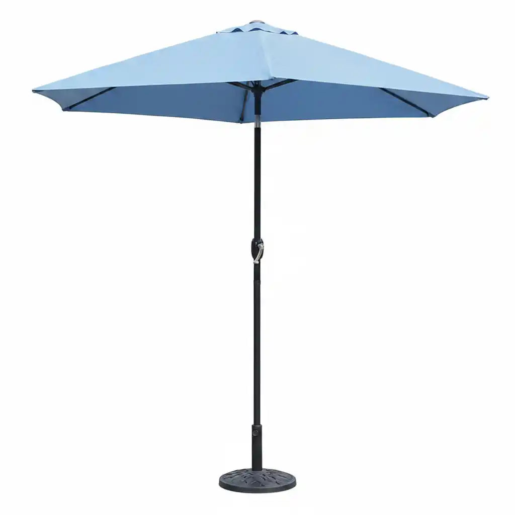 Culcita Crank and Tilt Garden Parasol 2.7 Metre - Blue | PASCBU269