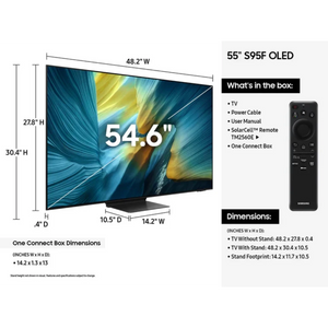 Samsung S95F 55 Inch 4K Ultra HD HDR OLED Smart TV (2025) | QE55S95FATXXU