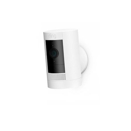 Ring Stick Up Cam Plug In Outdoor HD Security Camera - White | B0C5QX4PW2