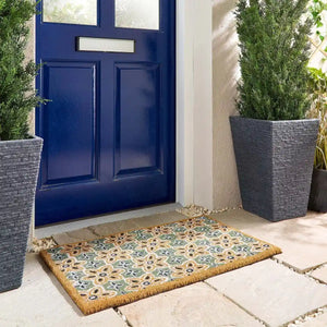 My Mat Outdoor Coco Doormat 45cm x 75cm - Sage Green Woodblock | PT618961