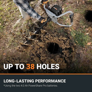 WorX 40V Auger Drill Bare Unit | WG865E.9