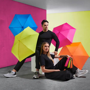 Knirps X4U Ultra Light Slim Manual Umbrella with Dry Case - Neon Orange | 9560308801